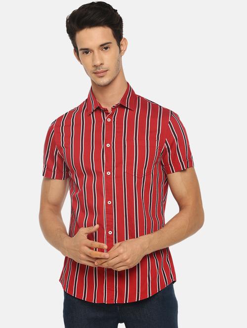 red striped casual shirt - 17488712 - Very Small Image - 1