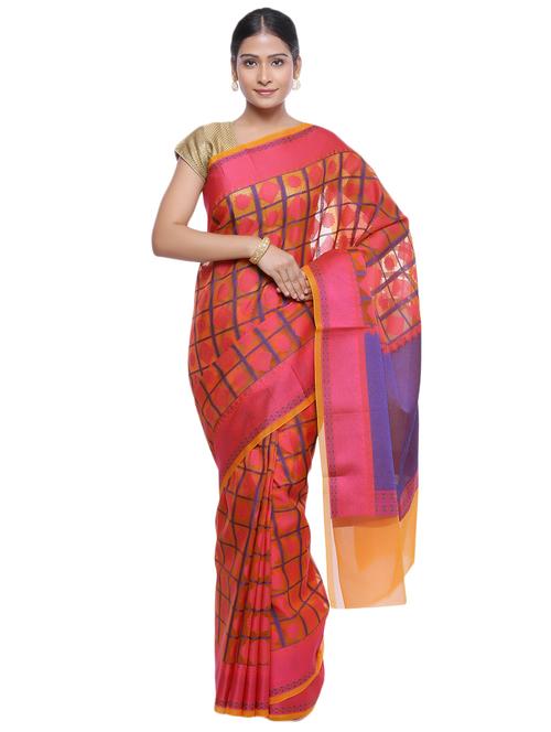 zari banarasi saree with blouse - 17488970 - Very Small Image - 1