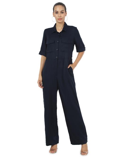 pocket patch full leg jumpsuit - 17489609 - Very Small Image - 1