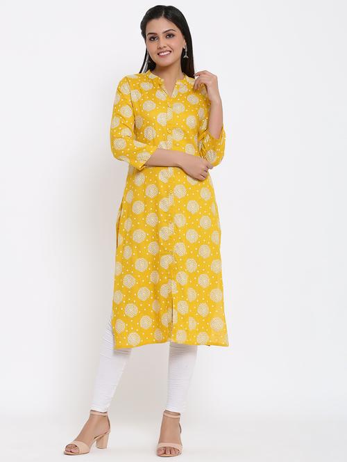 floral straight kurta - 17493018 - Very Small Image - 1