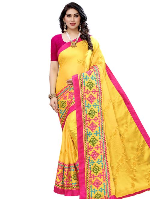 tonal embroidered saree with blouse - 17493267 - Very Small Image - 1