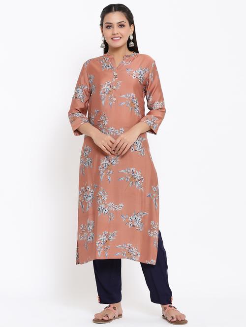 floral kurta pant set - 17494058 - Very Small Image - 1