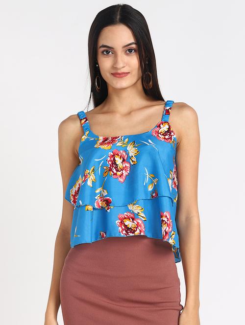 round neck solid top - 17494226 - Very Small Image - 1