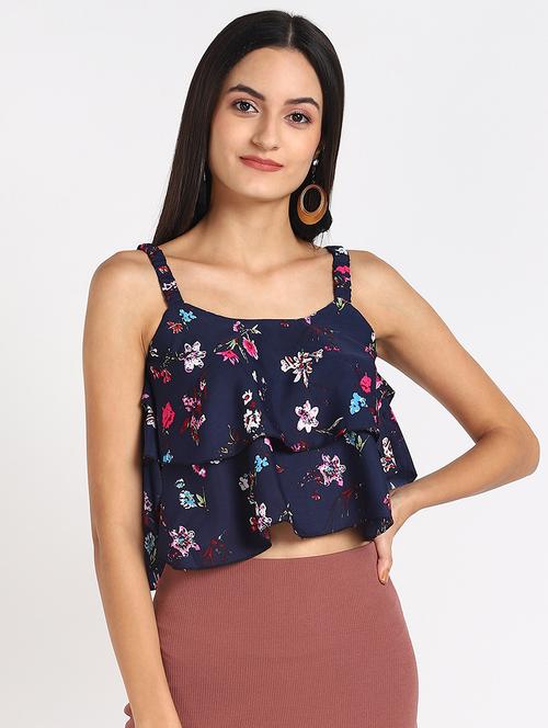 round neck solid top - 17494227 - Very Small Image - 1