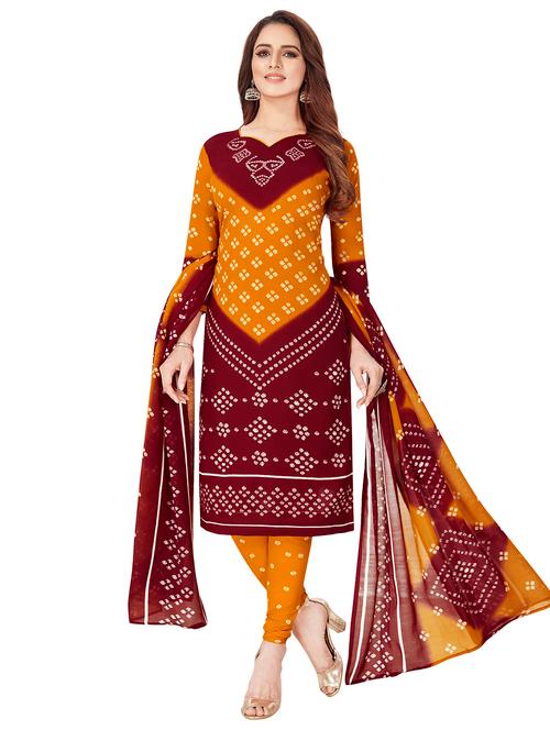 printed unstitched suit - 17494251 - Very Small Image - 1