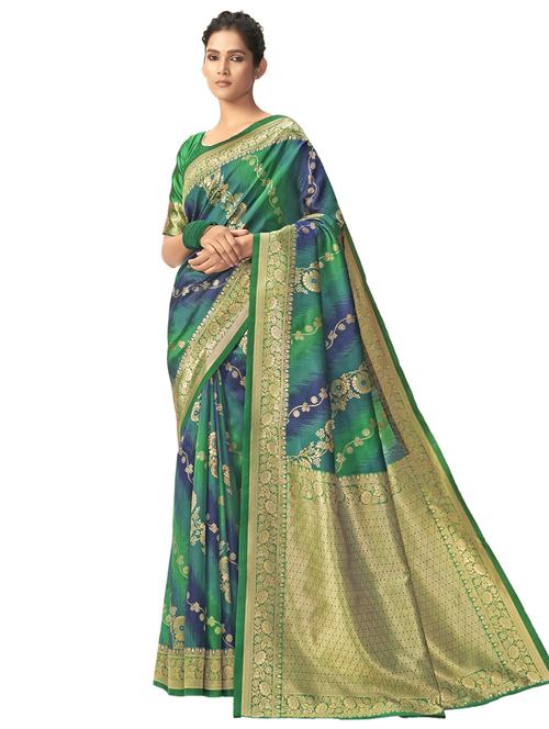 jacquard work paithani saree with blouse - 17494921 - Very Small Image - 1