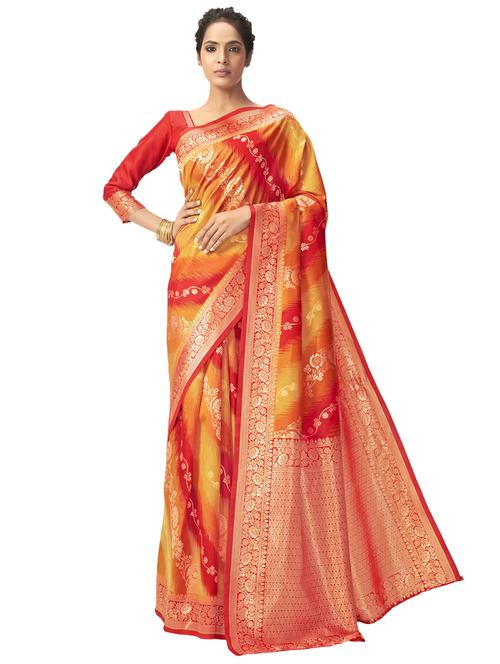 jacquard work paithani saree with blouse - 17494924 - Very Small Image - 1