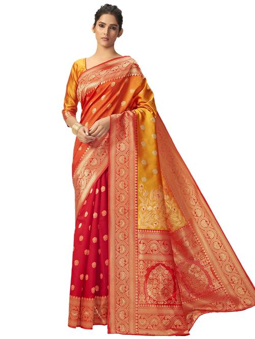 jacquard work paithani saree with blouse - 17494931 - Very Small Image - 1