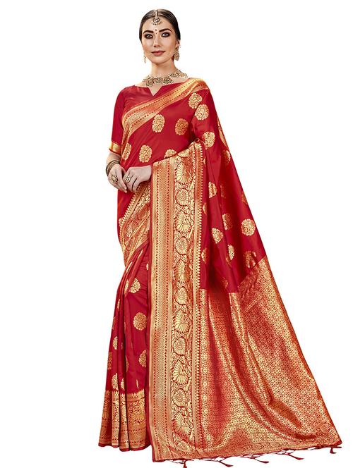 jacquard work paithani saree with blouse - 17494945 - Very Small Image - 1