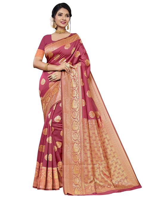 jacquard work paithani saree with blouse - 17494950 - Very Small Image - 1