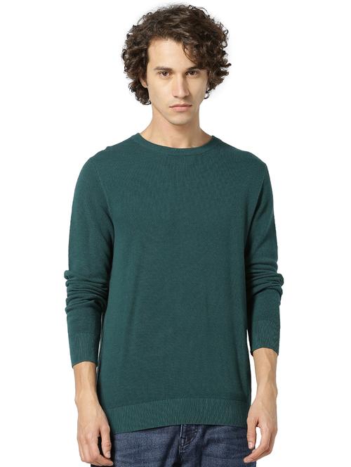 green solid pullover - 17496057 - Very Small Image - 1