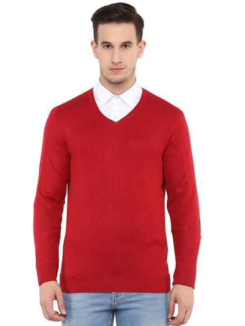 red solid pullover - 17496072 - Very Small Image - 1