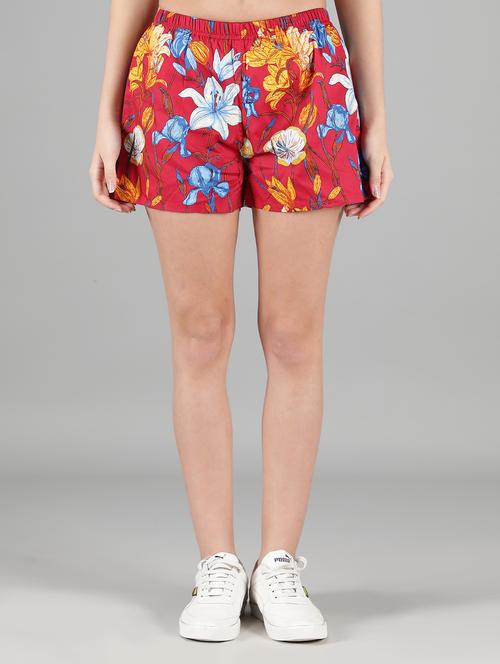 mid rise printed shorts - 17496872 - Very Small Image - 1