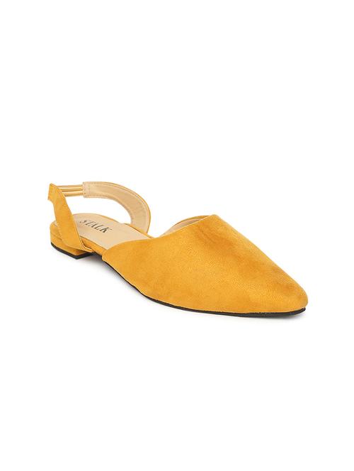 yellow suede back strap sandals - 17498698 - Very Small Image - 1