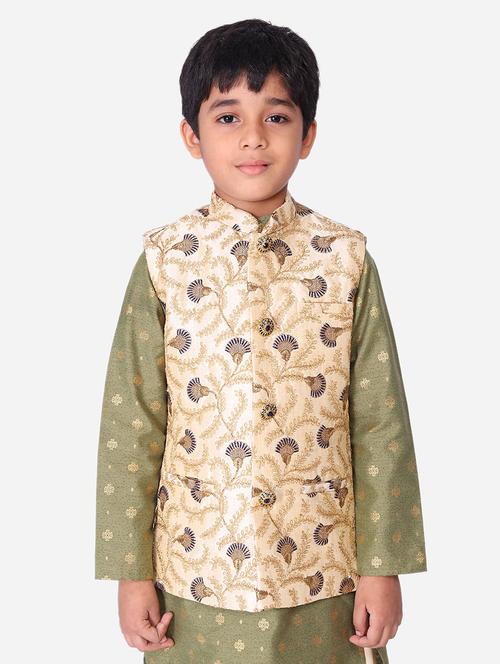 mandarin neck floral jacket - 17498888 - Very Small Image - 1