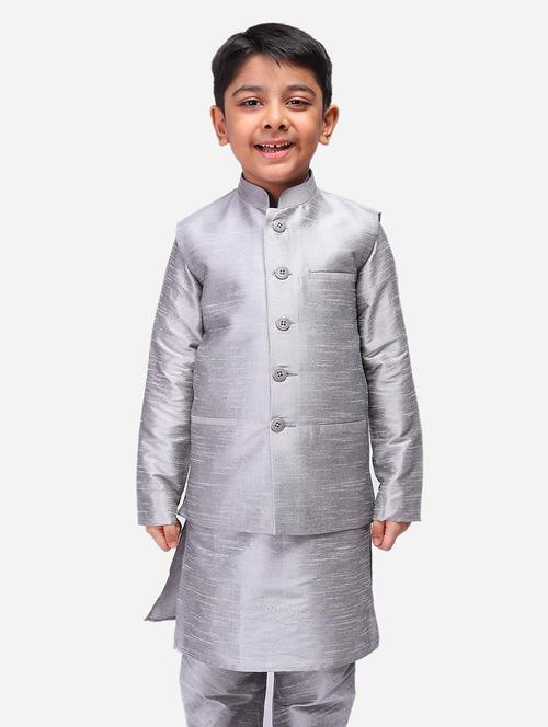 mandarin neck solid jacket - 17498914 - Very Small Image - 1