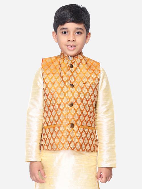 mandarin neck printed jacket - 17498935 - Very Small Image - 1