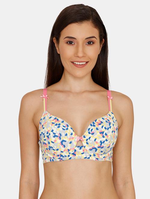 bow patch t-shirt bra - 17499038 - Very Small Image - 1
