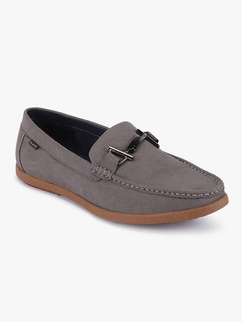 grey suede slip on loafers - 17499103 - Very Small Image - 1