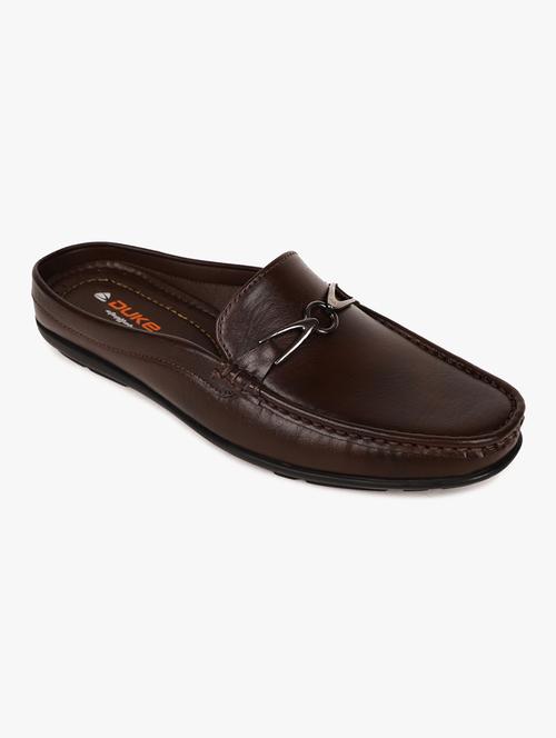 brown synthetic loafers - 17499120 - Very Small Image - 1