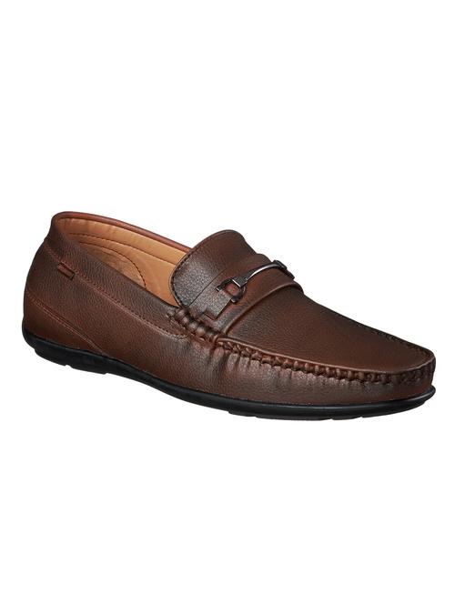 tan synthetic slip on loafers - 17499124 - Very Small Image - 1
