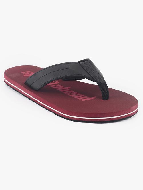 maroon pu slip on flip flops - 17499156 - Very Small Image - 1