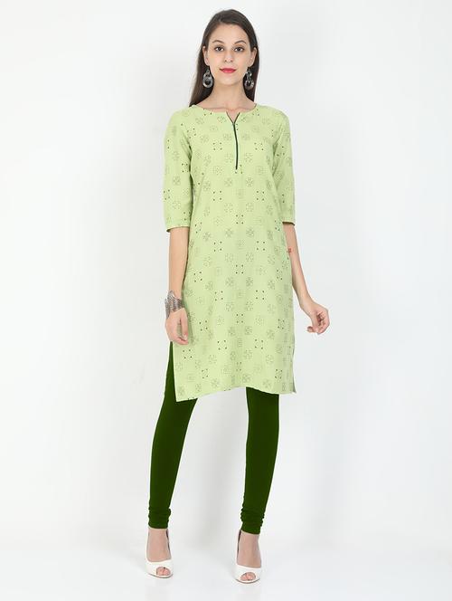 printed straight kurta - 17499389 - Very Small Image - 1