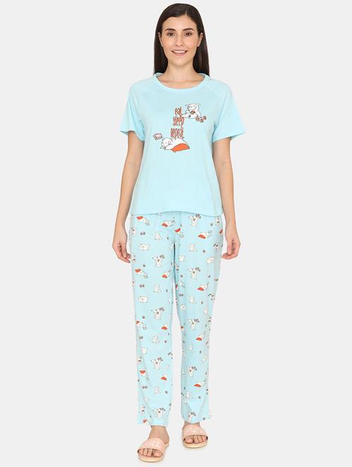 quirky print pyjama nightwear set - 17499490 - Very Small Image - 1