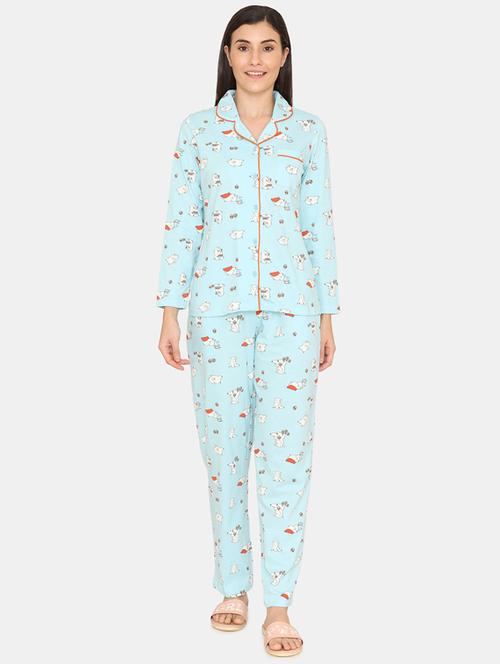 quirky print pyjama nightwear set - 17499500 - Very Small Image - 1