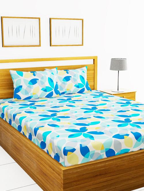 austin 110gsm micro-peached double bedsheet with 2 pillow cover - deep colors & soft-finish fabric -3pc set - 17499772 - Very Small Image - 1