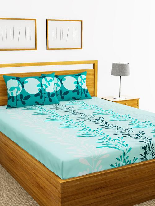 bianca 144tc 100% cotton double bedsheet with 2 pillow cover - mercerized finish -3pc set - 17499811 - Very Small Image - 1