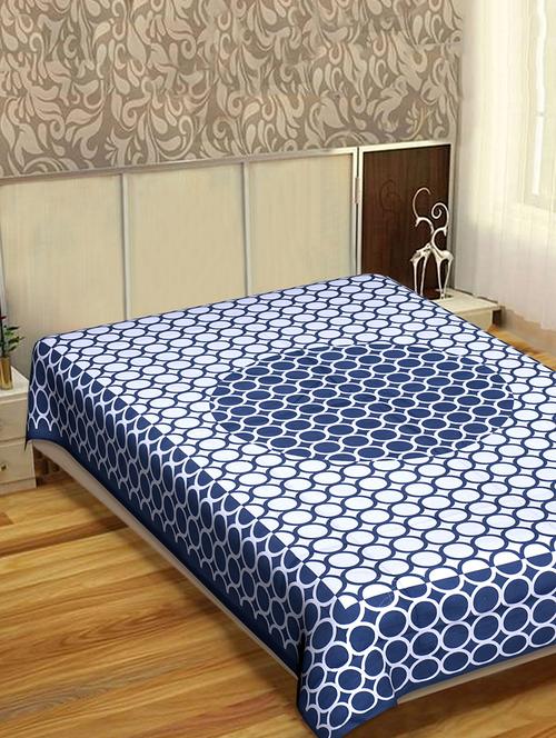 indhome life classic 100% cotton 144 tc jaipuri print single bedsheet(60 x 90 inches) - 17500620 - Very Small Image - 1
