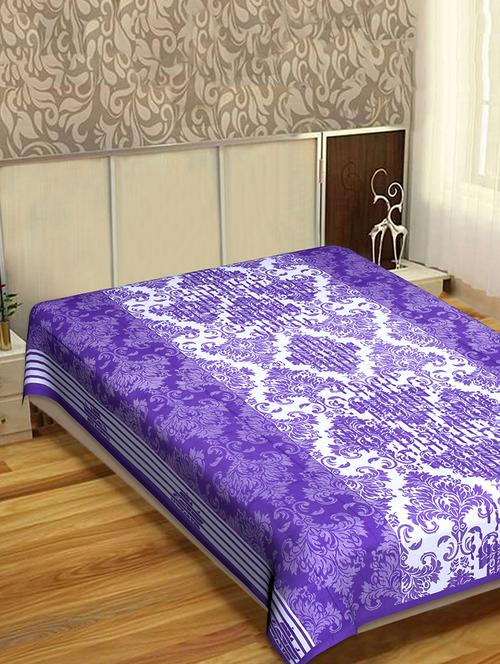 indhome life classic 100% cotton 144 tc jaipuri print single bedsheet(60 x 90 inches) - 17500623 - Very Small Image - 1
