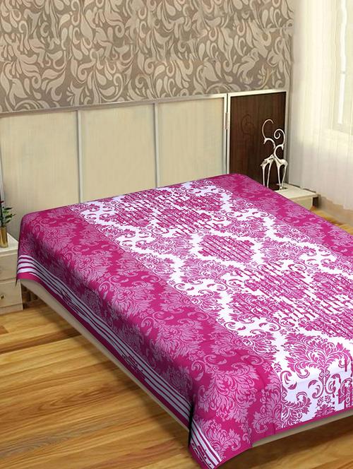 indhome life classic 100% cotton 144 tc jaipuri print single bedsheet(60 x 90 inches) - 17500624 - Very Small Image - 1