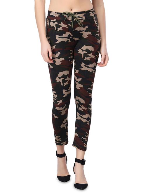 drawstring waist camouflage track pant - 17501117 - Very Small Image - 1