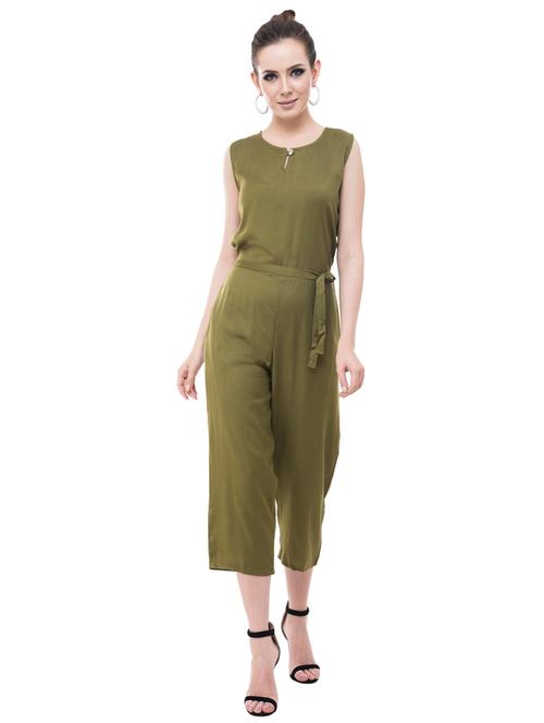 olive rayon 34 jumpsuit - 17501479 - Very Small Image - 1