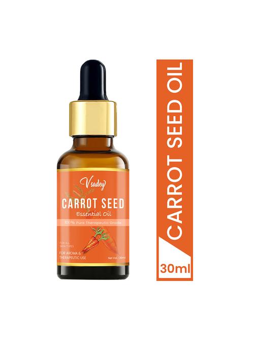vsadey carrot seed essential oil - 100% pure natural & undiluted for skin care & hair - 30 ml (pack of 1) - 17501553 - Very Small Image - 1