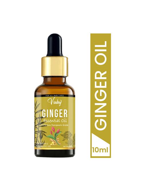 vsadey ginger essential oil - 100% pure natural & undiluted for skin care & hair - 10 ml (pack of 1) - 17501578 - Very Small Image - 1