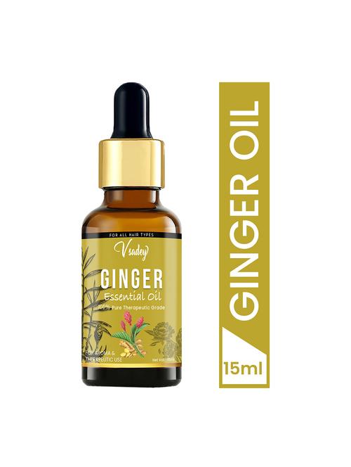vsadey ginger essential oil - 100% pure natural & undiluted for skin care & hair - 15 ml (pack of 1) - 17501579 - Very Small Image - 1