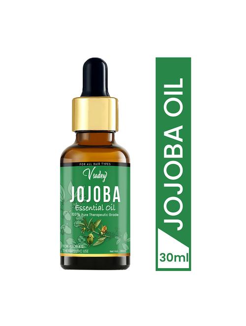 vsadey jojoba oil, cold pressed & certified organic (for hair, skin & face care) - 30 ml (pack of 1) - 17501589 - Very Small Image - 1