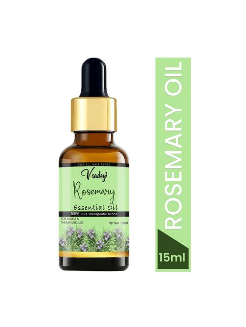 vsadey rosemary essential oil for skin, muscle & joints, hair conditioner pure therapeutic grade - 15 ml (pack of 1) - 17501615 - Very Small Image - 1