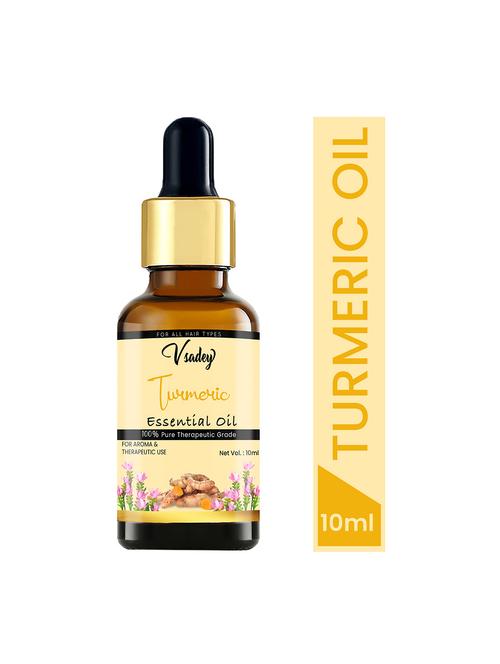 vsadey turmeric essential oil - 100% pure natural & undiluted for skin care & hair - 10 ml (pack of 1) - 17501620 - Very Small Image - 1