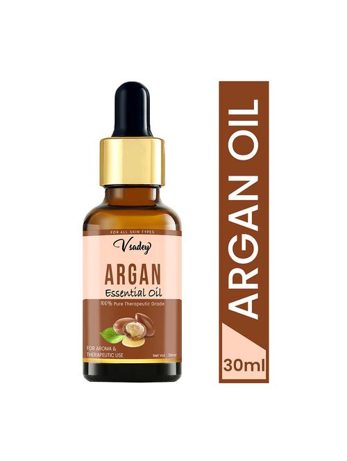 vsadey argan oil, cold pressed organic, for hair, skin & anti-ageing face care - 30 ml (pack of 1) - 17501650 - Very Small Image - 1