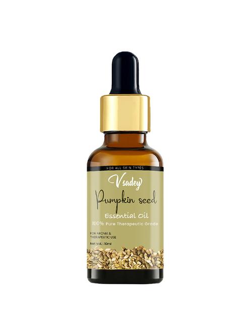 vsadey pumpkin seed oil, pure & natural, undiluted for hair loss, younger looking - 10 ml (pack of 1) - 17501663 - Very Small Image - 1