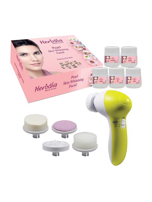 herbdiva pearl fairness facial kit, 500gm with 5in1 face massager - 17501739 - Very Small Image - 1