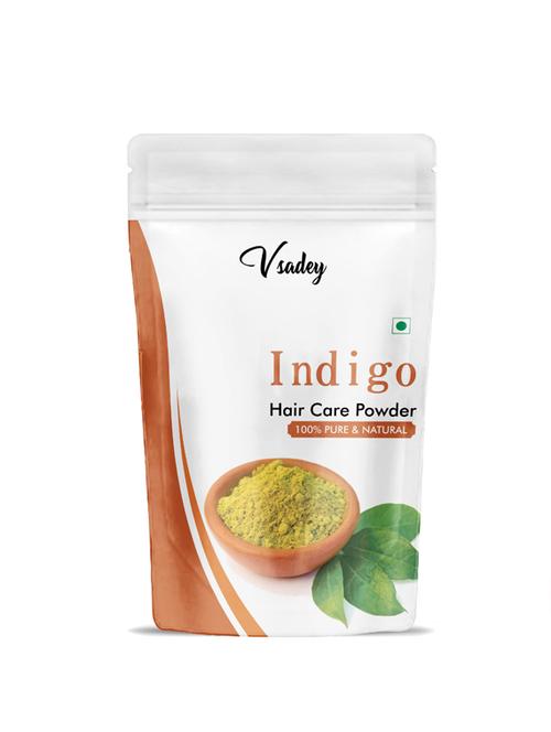 vsadey naturals pure & natural organic indian indigo powder for hair care & hair growth 200g (pack of 1) - 17501821 - Very Small Image - 1