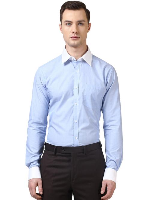 light blue solid shirt - 17502205 - Very Small Image - 1