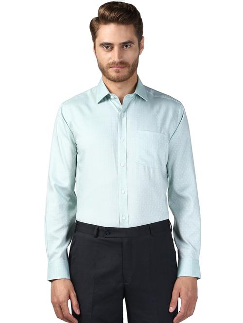 light blue striped formal shirt - 17502220 - Very Small Image - 1