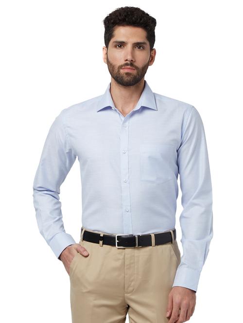 light blue solid shirt - 17502405 - Very Small Image - 1