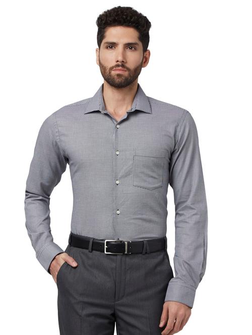 black checkered formal shirt - 17502424 - Very Small Image - 1